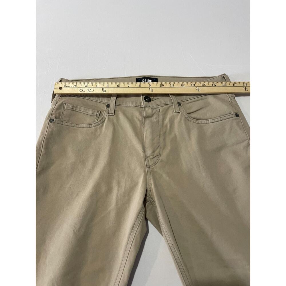 Paige Denim Federal Men s‎ 31 Clean Khaki Chino Pants Stretch M655F91 - Picture 13 of 13